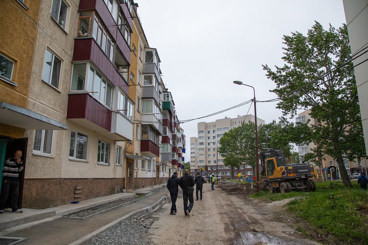 Реконструкцию двора в Ново-Александровске решили украсить высадкой молодых  насаждений | 25.06.2024 | Южно-Сахалинск - БезФормата