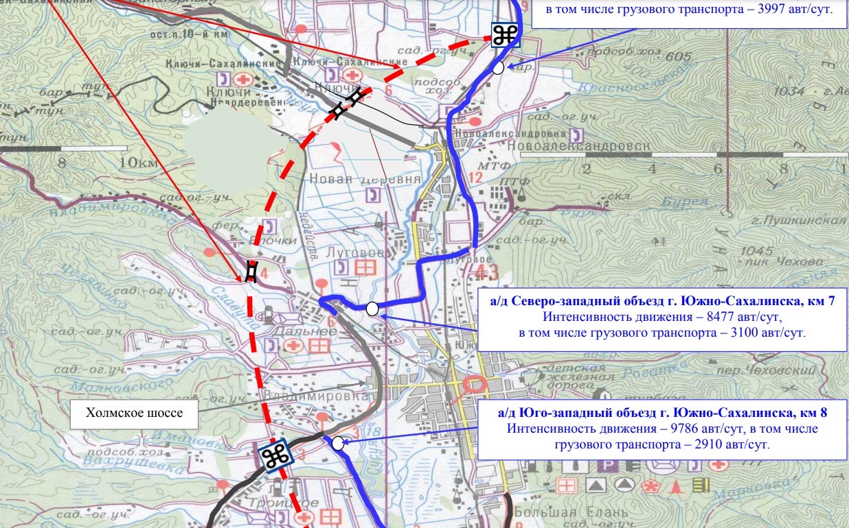 Объездная дорога южно сахалинск проект