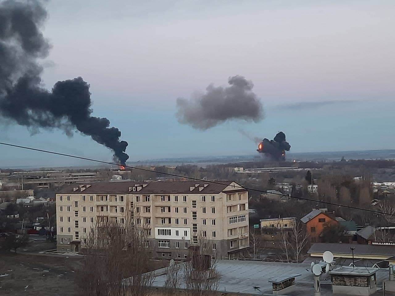 Спецоперация в Украине: ракетный обстрел, видео очевидцев | 24.02.2022 |  Южно-Сахалинск - БезФормата