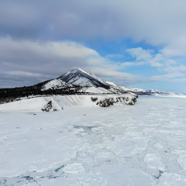 Южно Сахалинск Охотское море зима